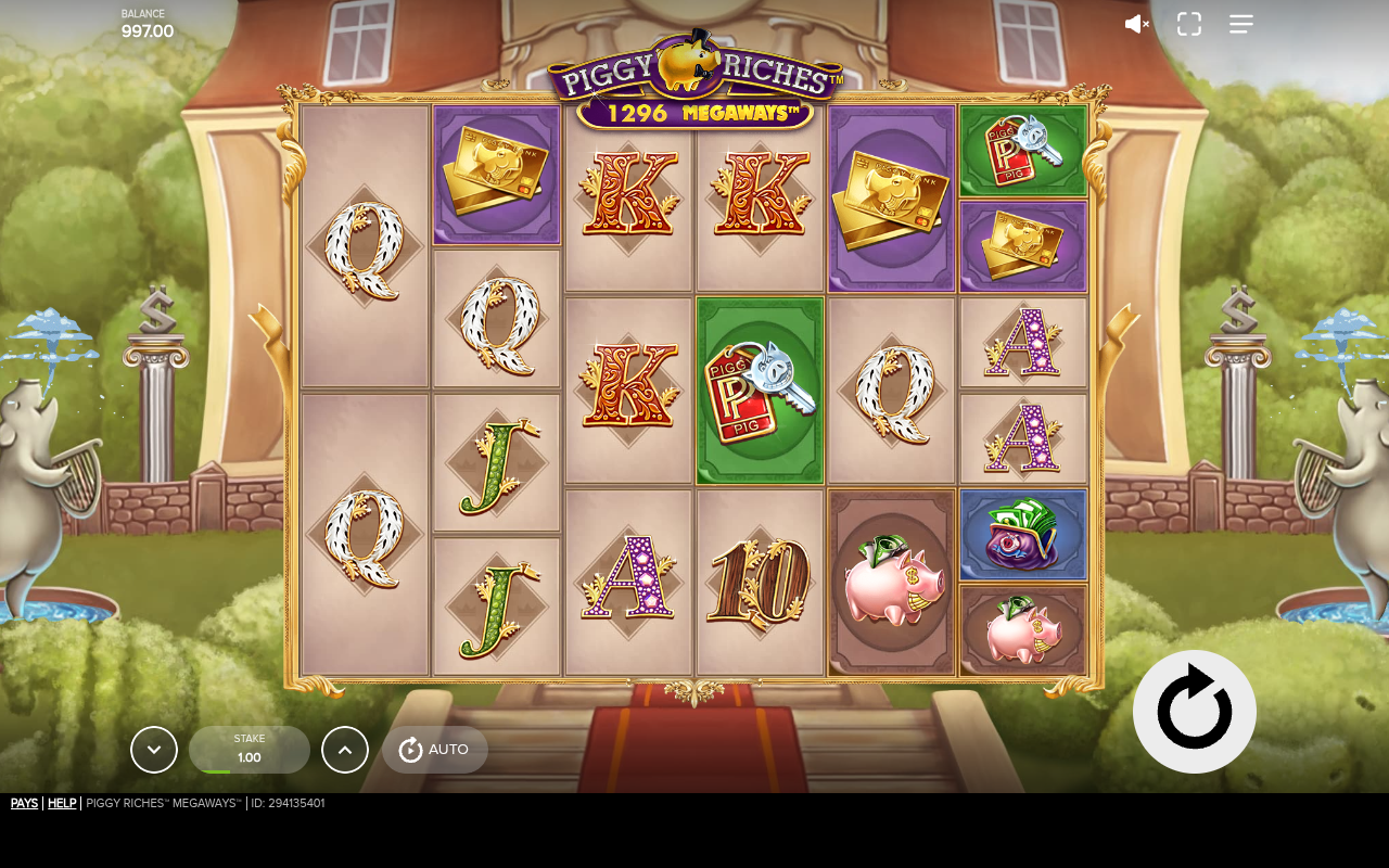 Piggy Riches Megaways gameplay