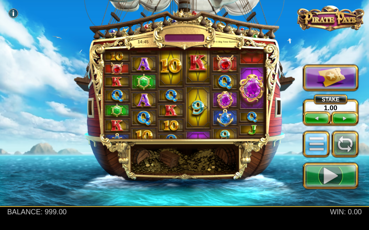 Pirate Pays Megaways gameplay