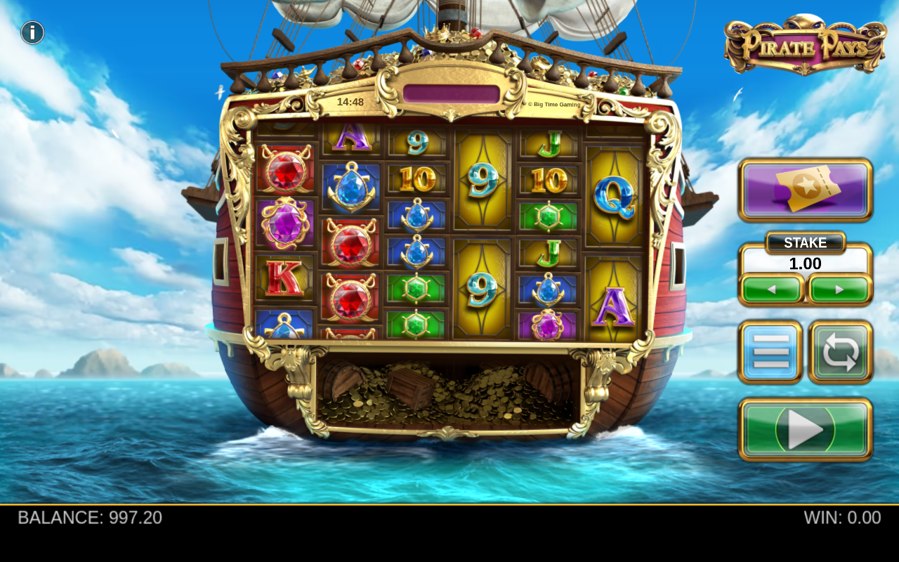 Pirate Pays Megaways gameplay