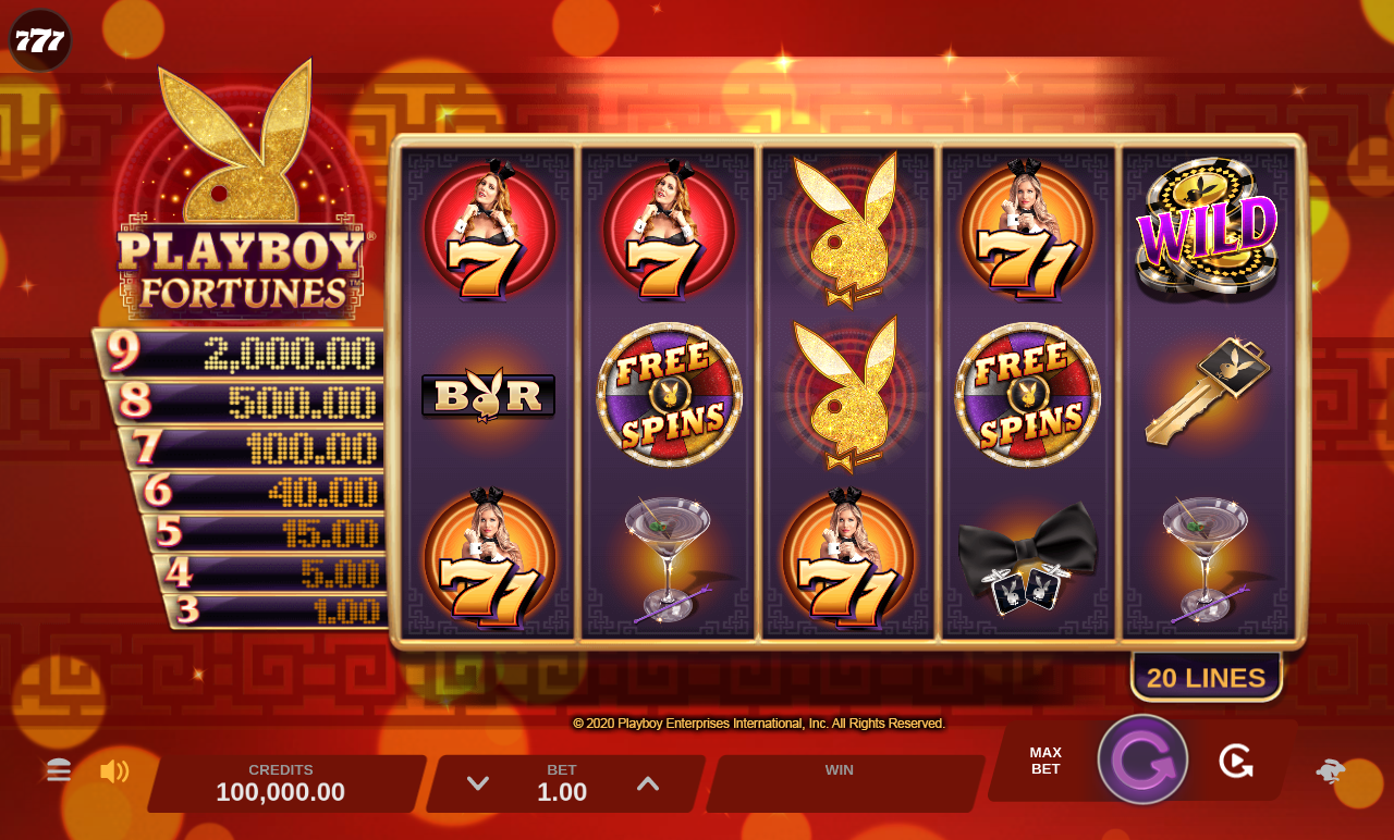 Playboy Fortunes base game