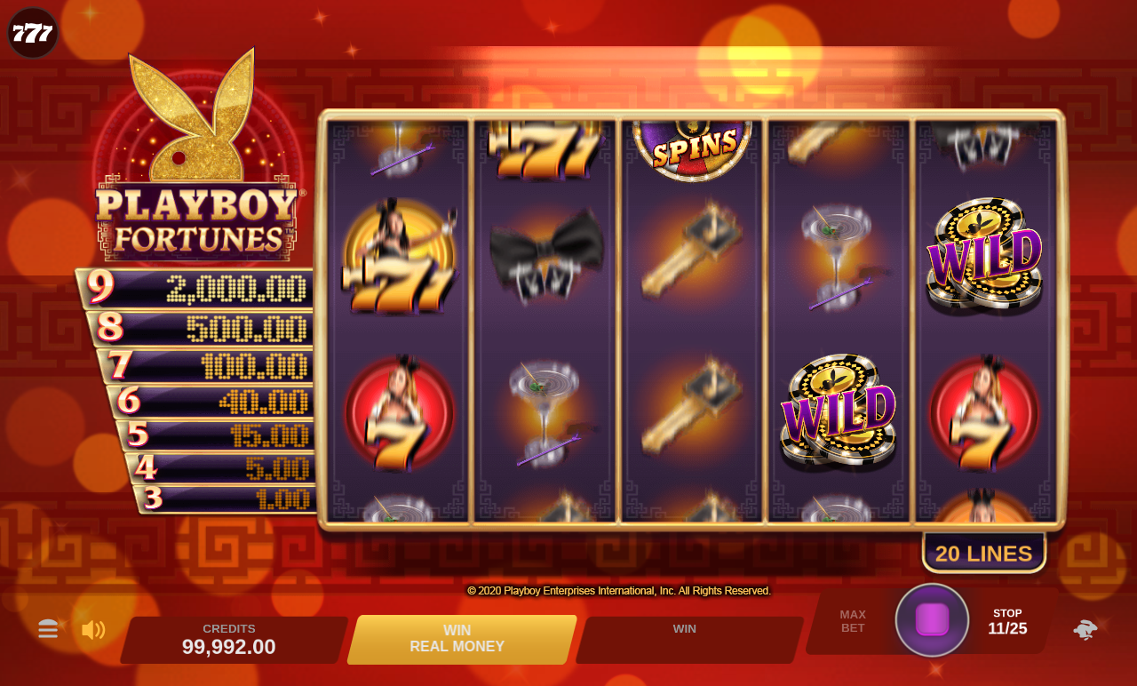 Playboy Fortunes free spins gameplay
