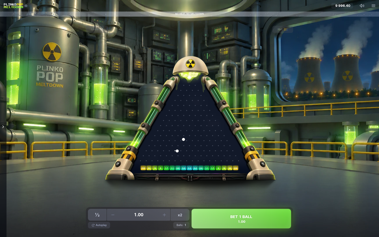 Plinko Pop: Meltdown base game