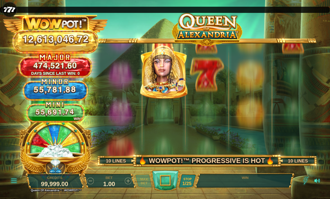Queen of Alexandria WOWPOT! base game