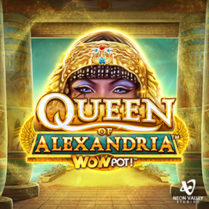 Queen of Alexandria WOWPOT! slot by Neon Valley Studios