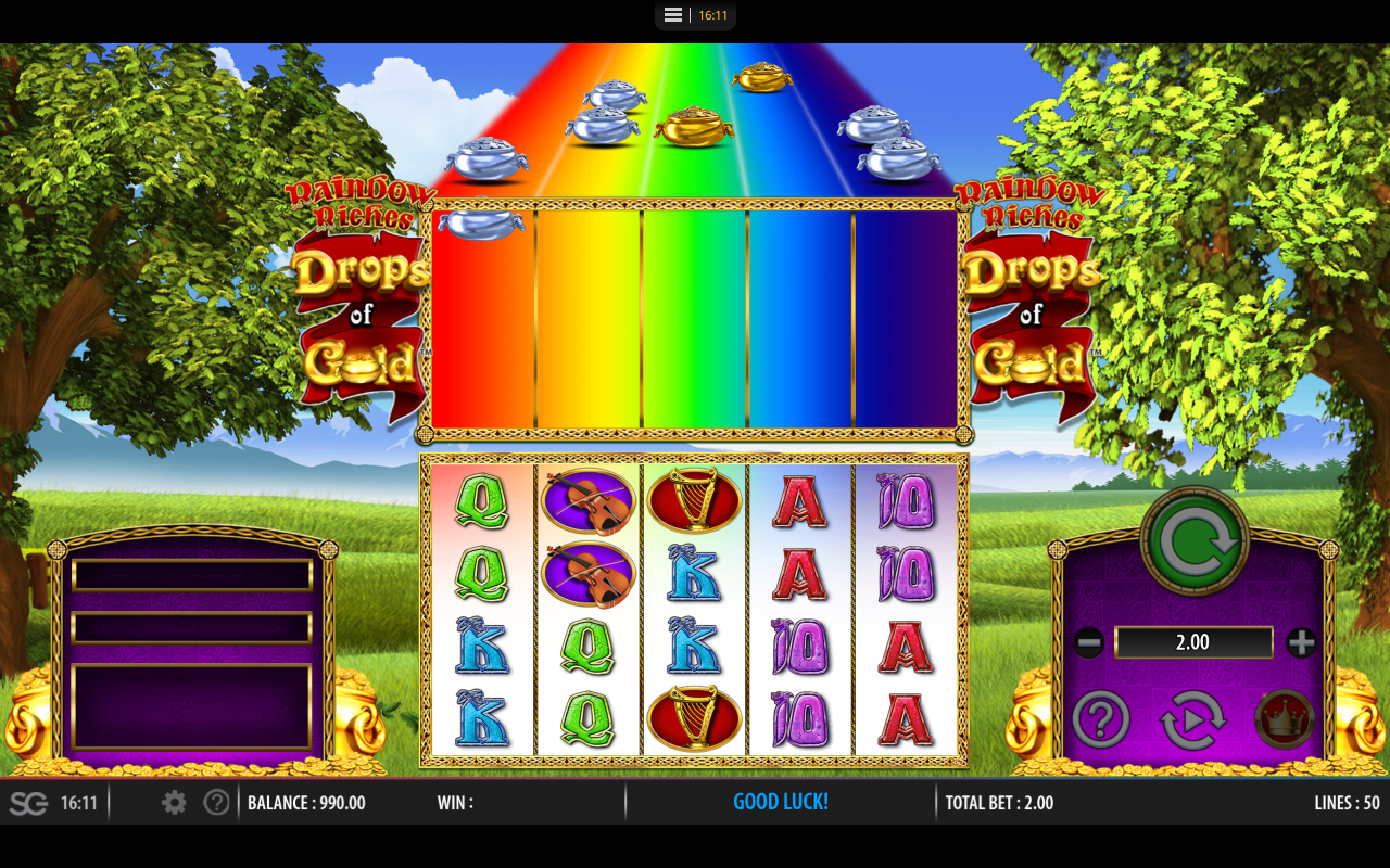 Rainbow Riches Drops of Gold gameplay