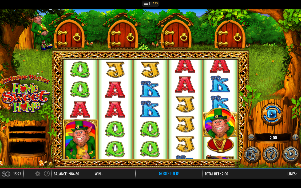 Rainbow Riches Home Sweet Home gameplay