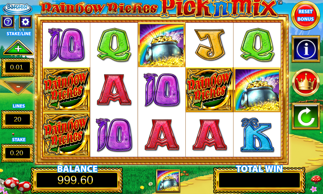 Rainbow Riches Pick 'n' Mix gameplay