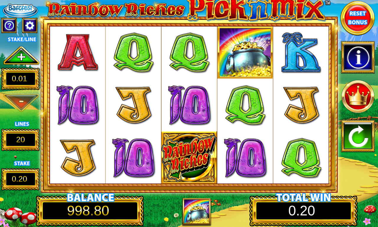 Rainbow Riches Pick 'n' Mix gameplay