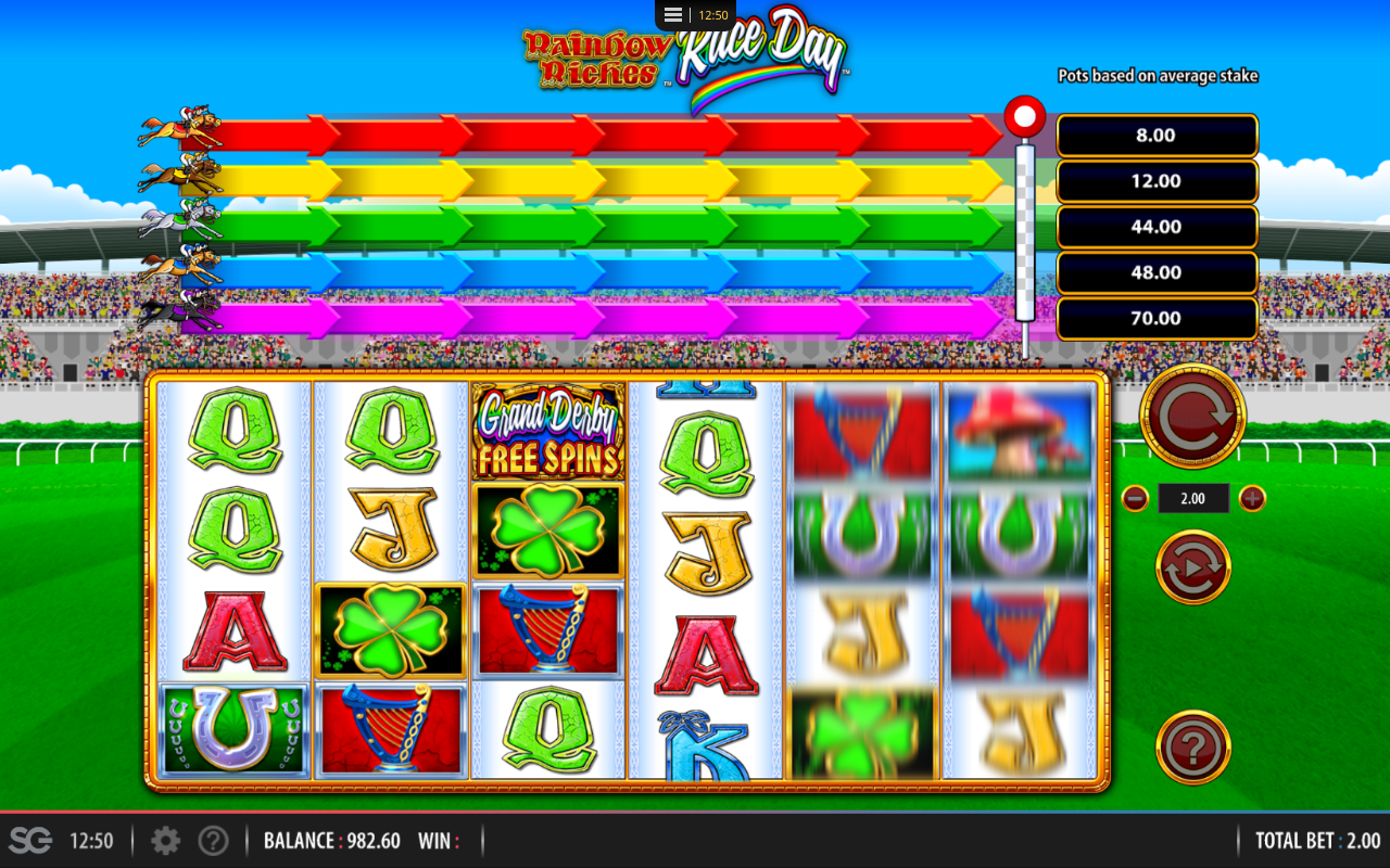 Rainbow Riches Race Day gameplay