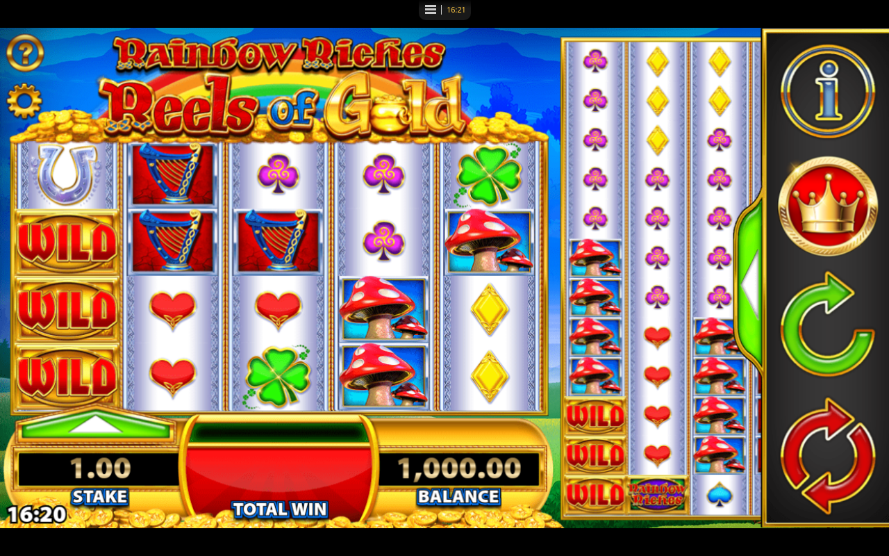 Rainbow Riches Reels of Gold base game