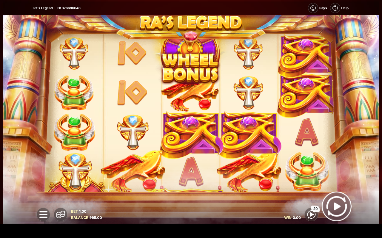 Ra's Legend gameplay
