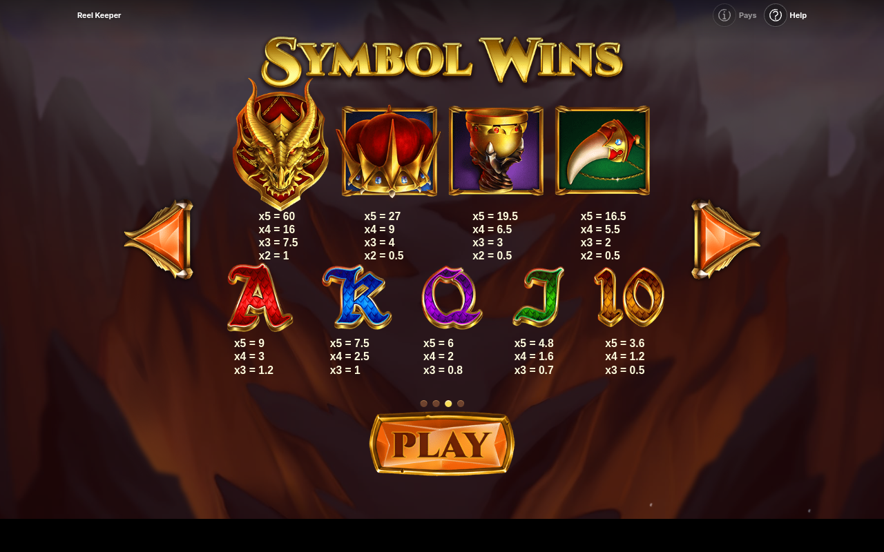 Reel Keeper information screen