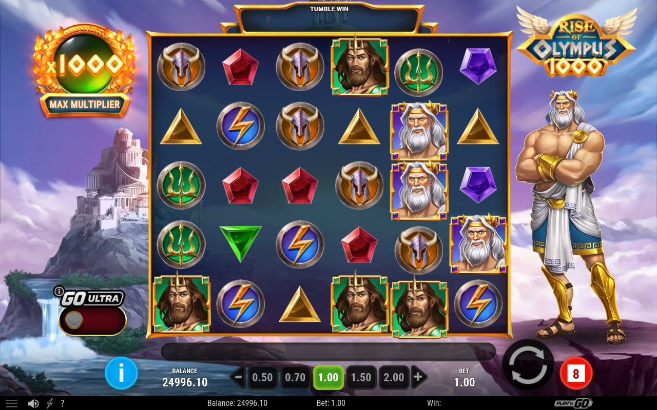 Rise of Olympus 1000 GO Ultra gameplay