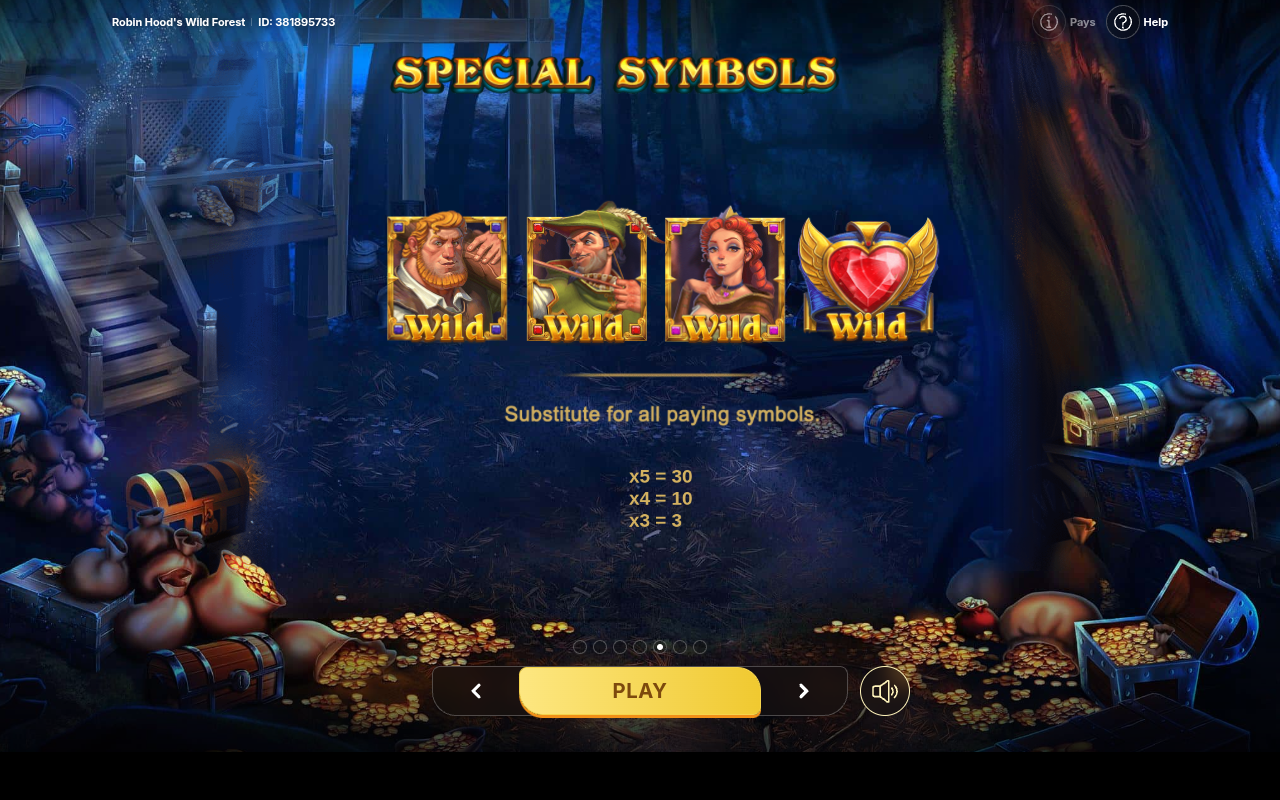 Robin Hood's Wild Forest information screen