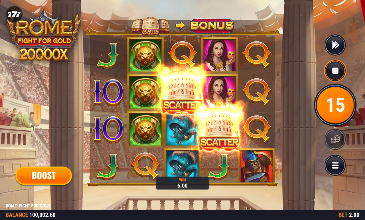 Rome: Fight For Gold bonus gameplay