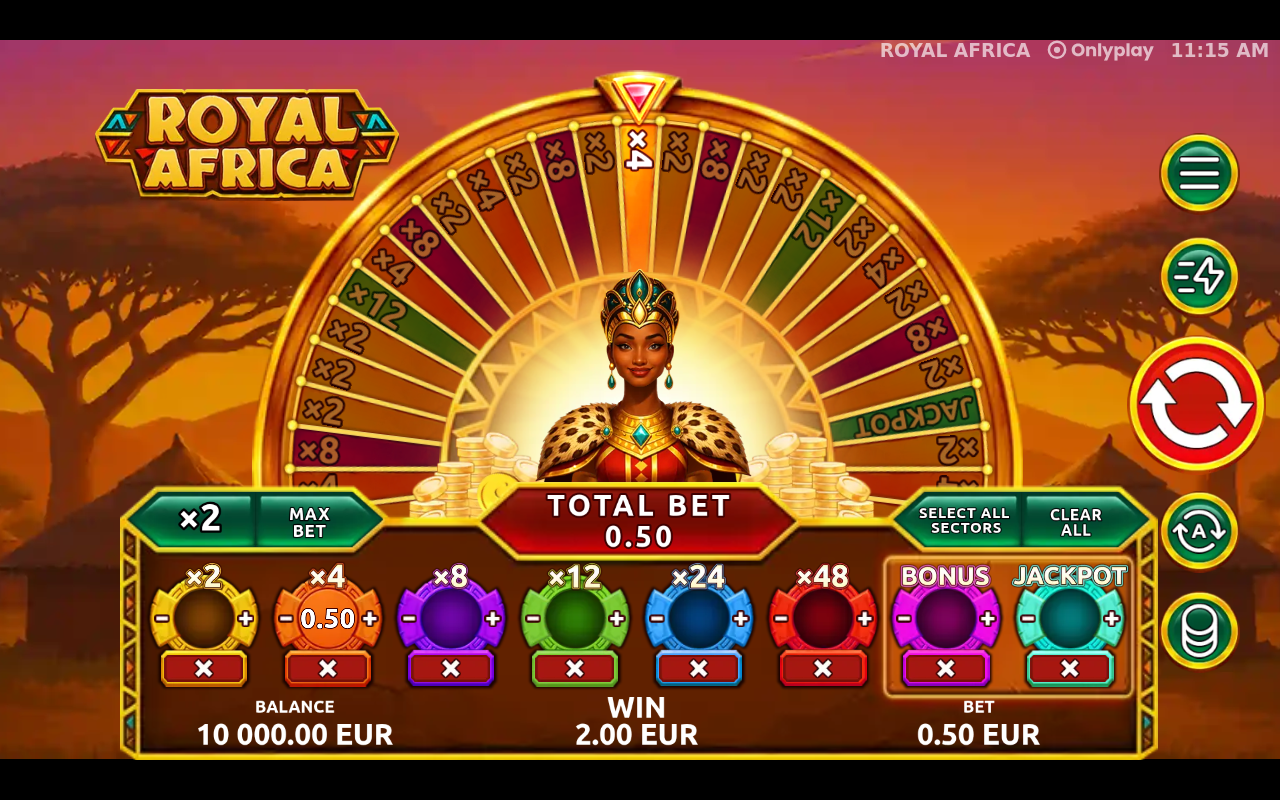 Royal Africa gameplay