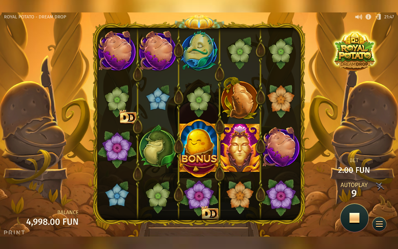 Royal Potato: Dream Drop gameplay