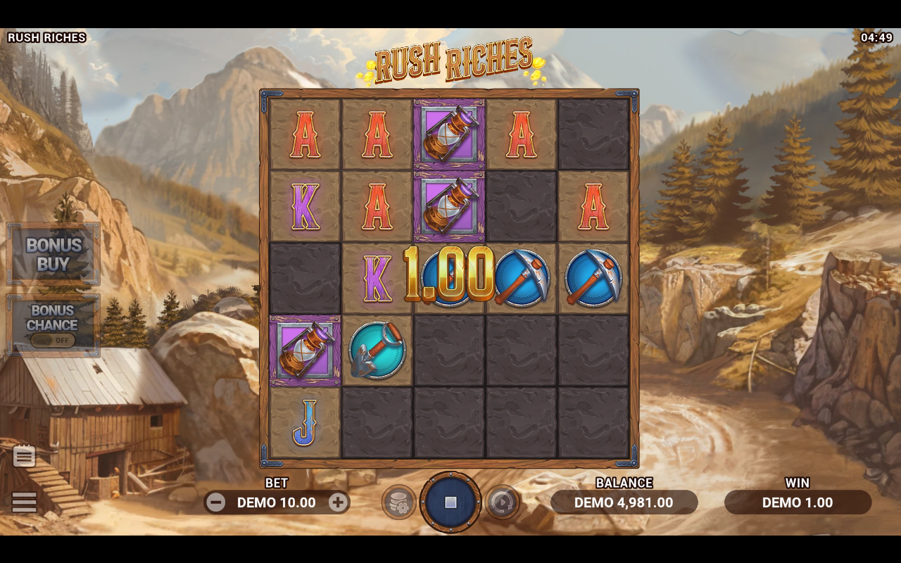 Rush Riches gameplay