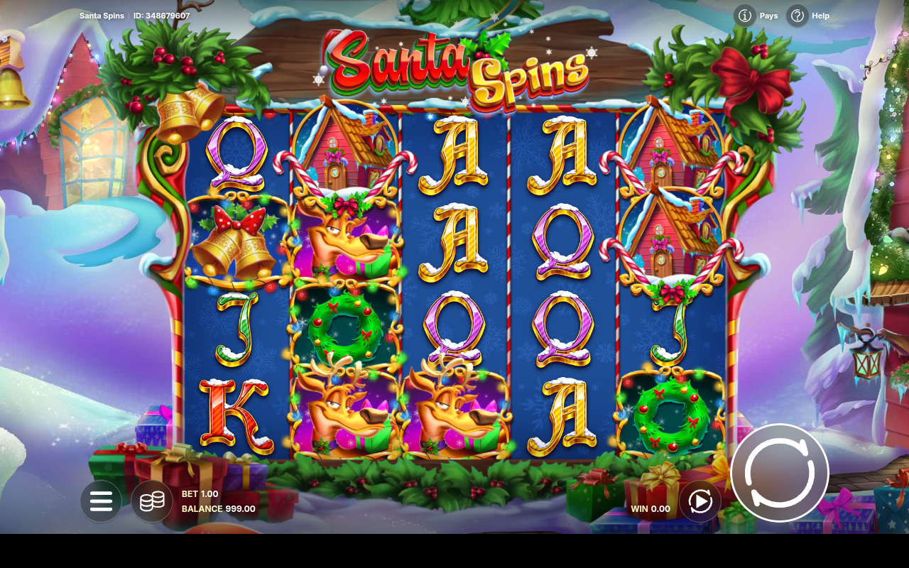 Santa Spins gameplay