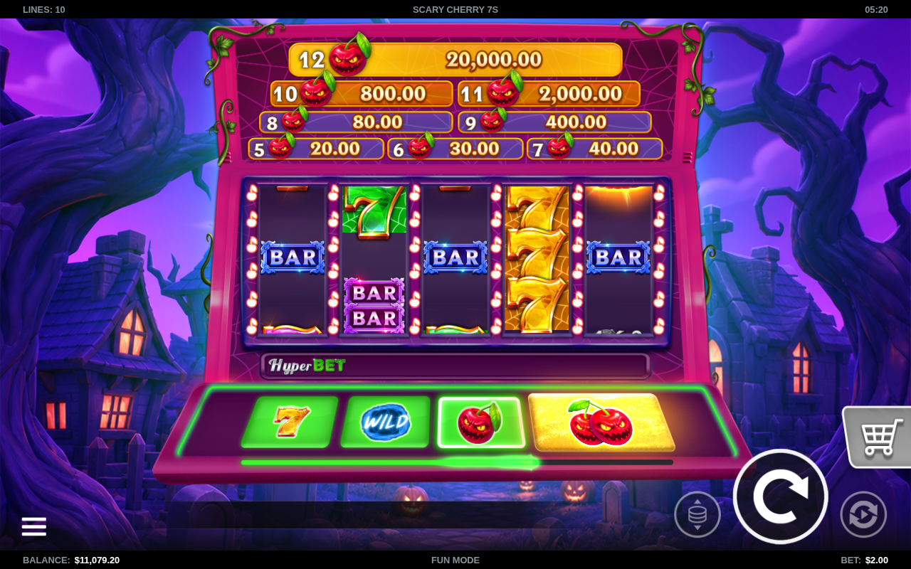 Scary Cherry 7s gameplay