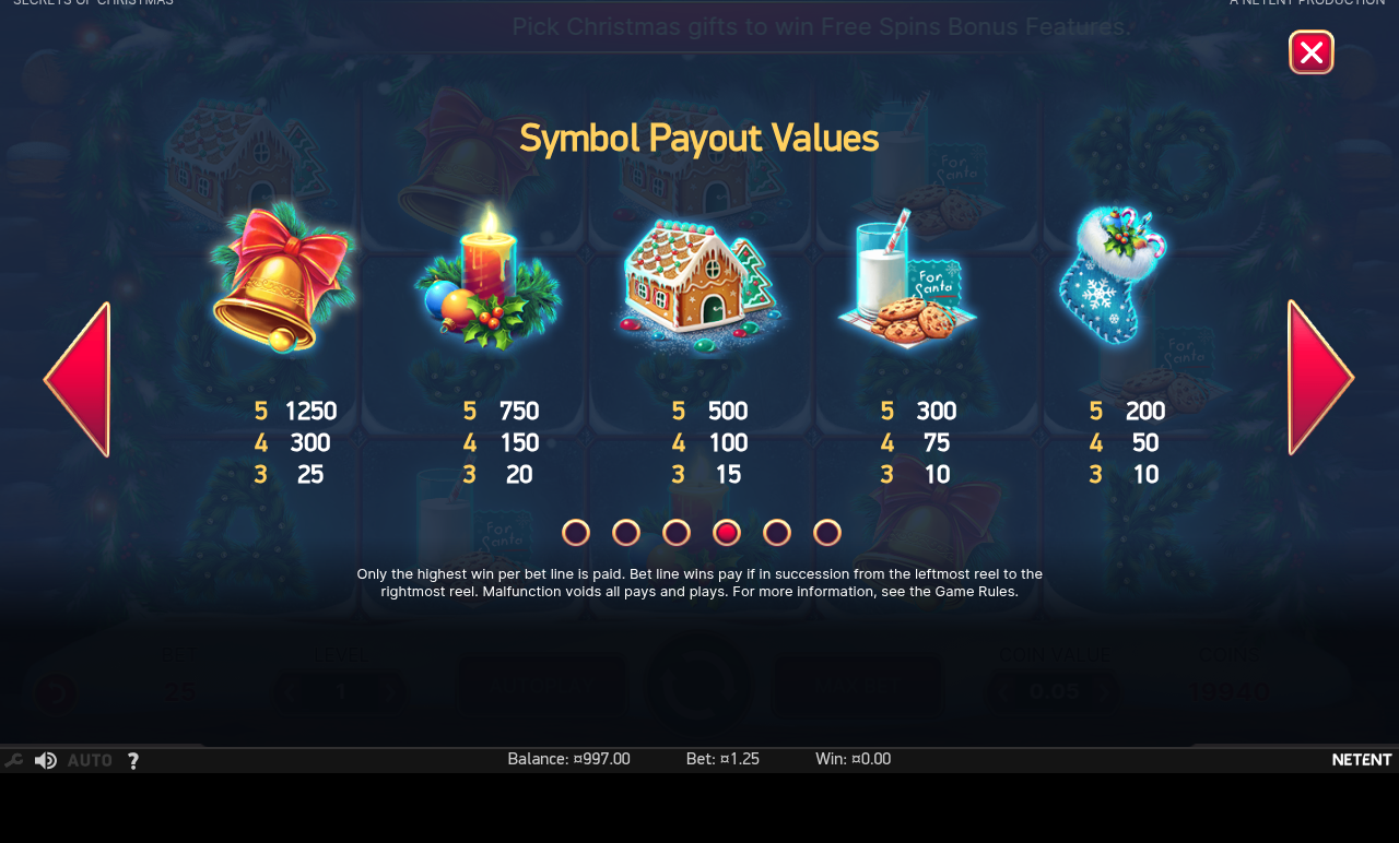 Secrets of Christmas symbol information