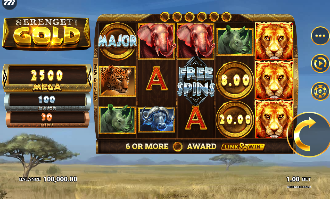 Serengeti Gold base game