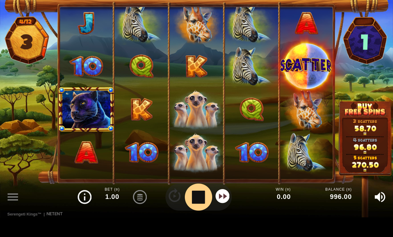 Serengeti Kings gameplay