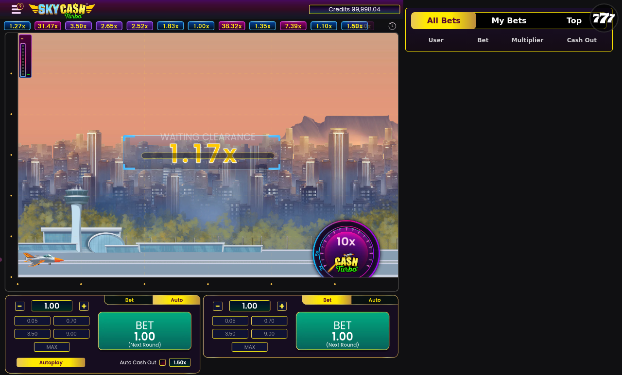 Sky Cash Turbo gameplay