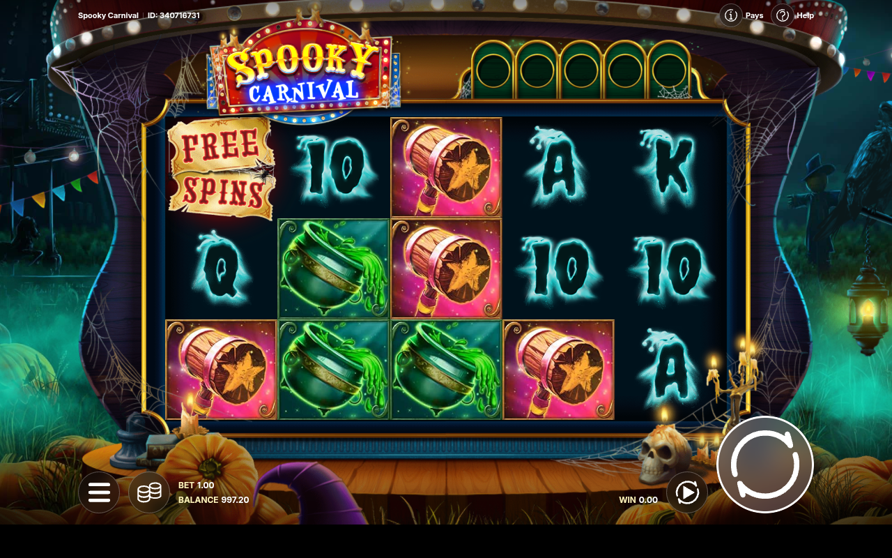 Spooky Carnival gameplay