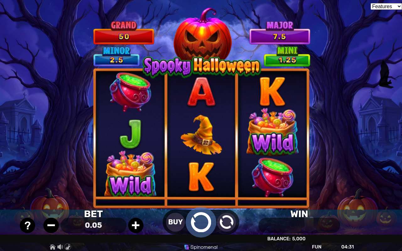 Spooky Halloween - Hold & Hit 3x3 base game