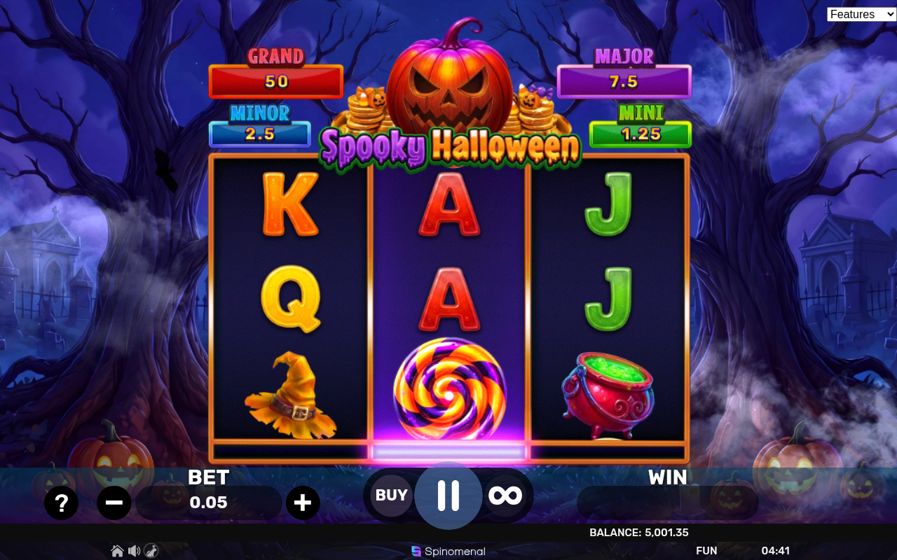 Spooky Halloween - Hold & Hit 3x3 gameplay