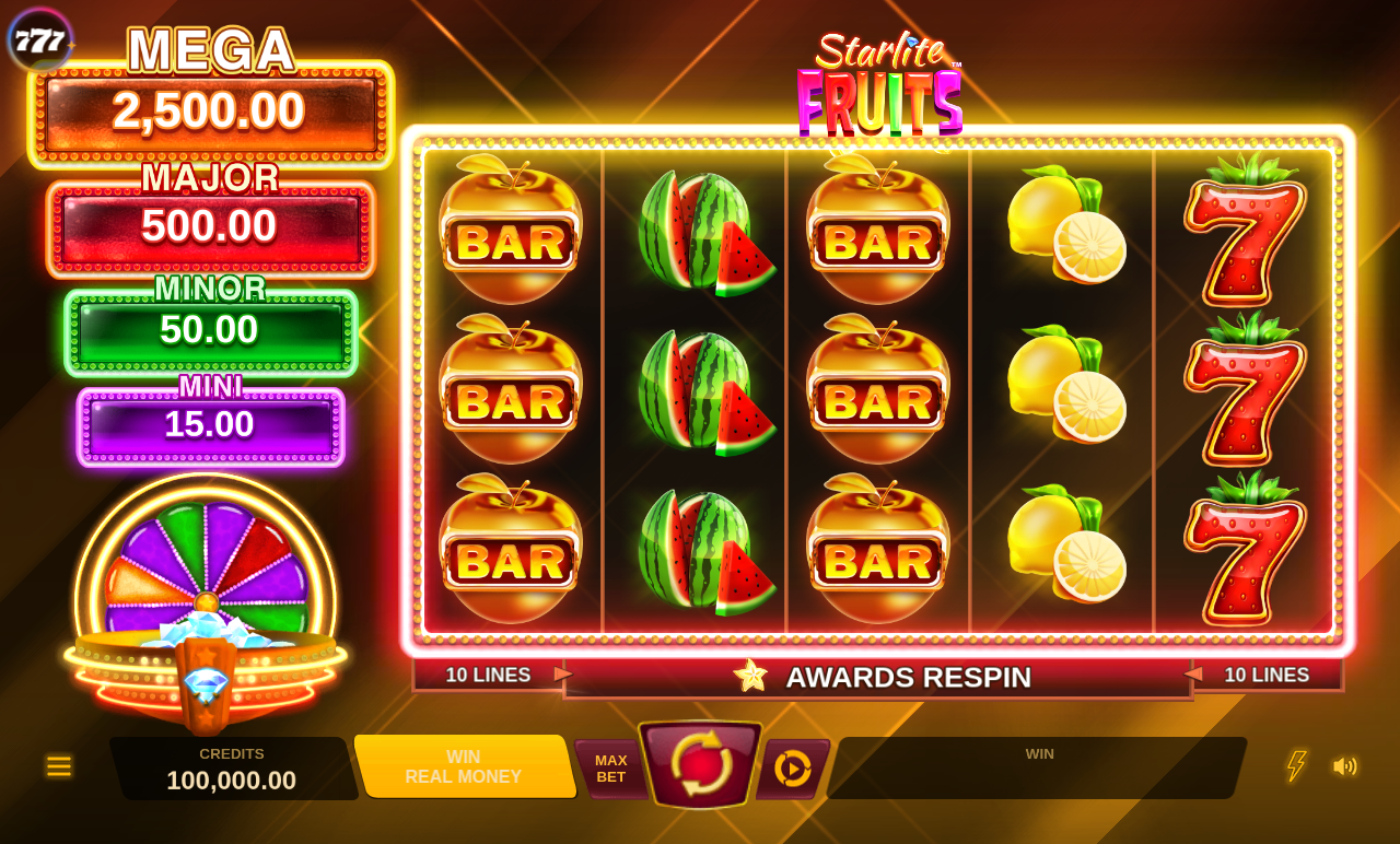 Starlite Fruits base game