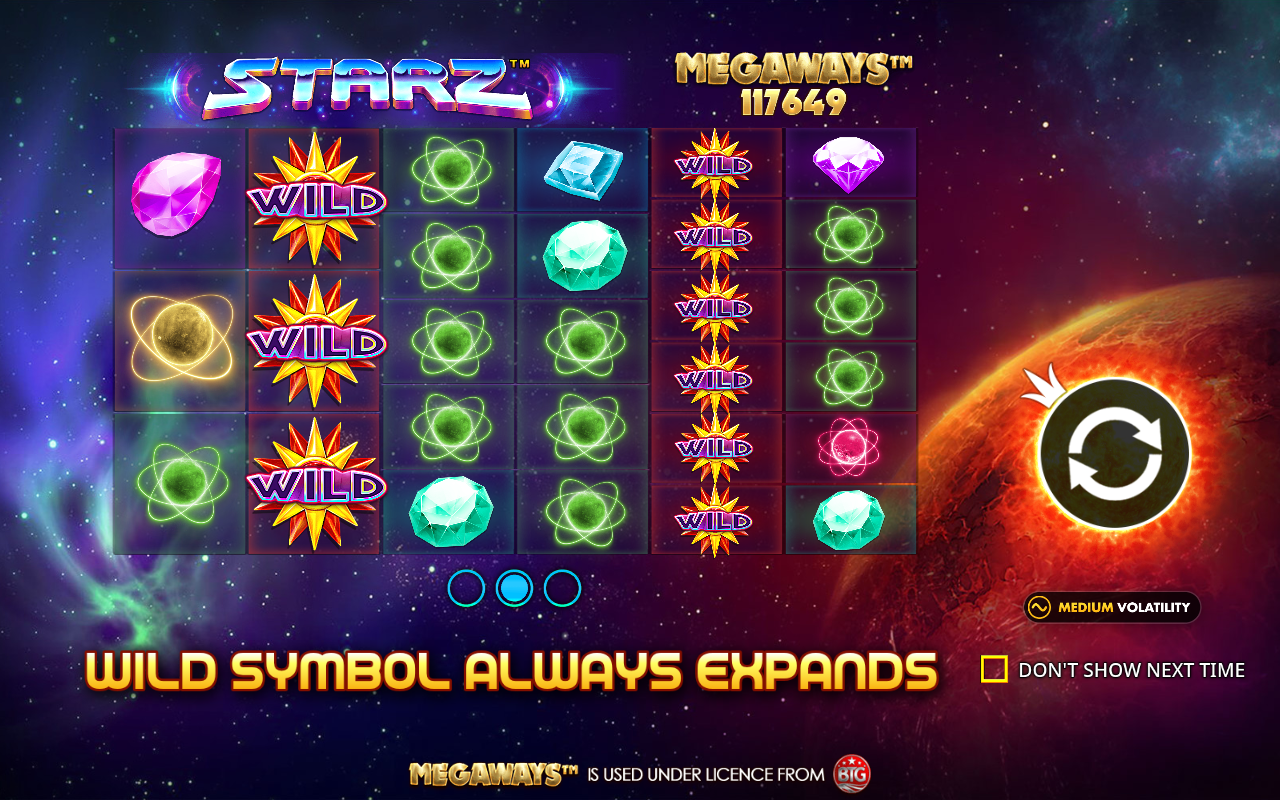Starz Megaways base game