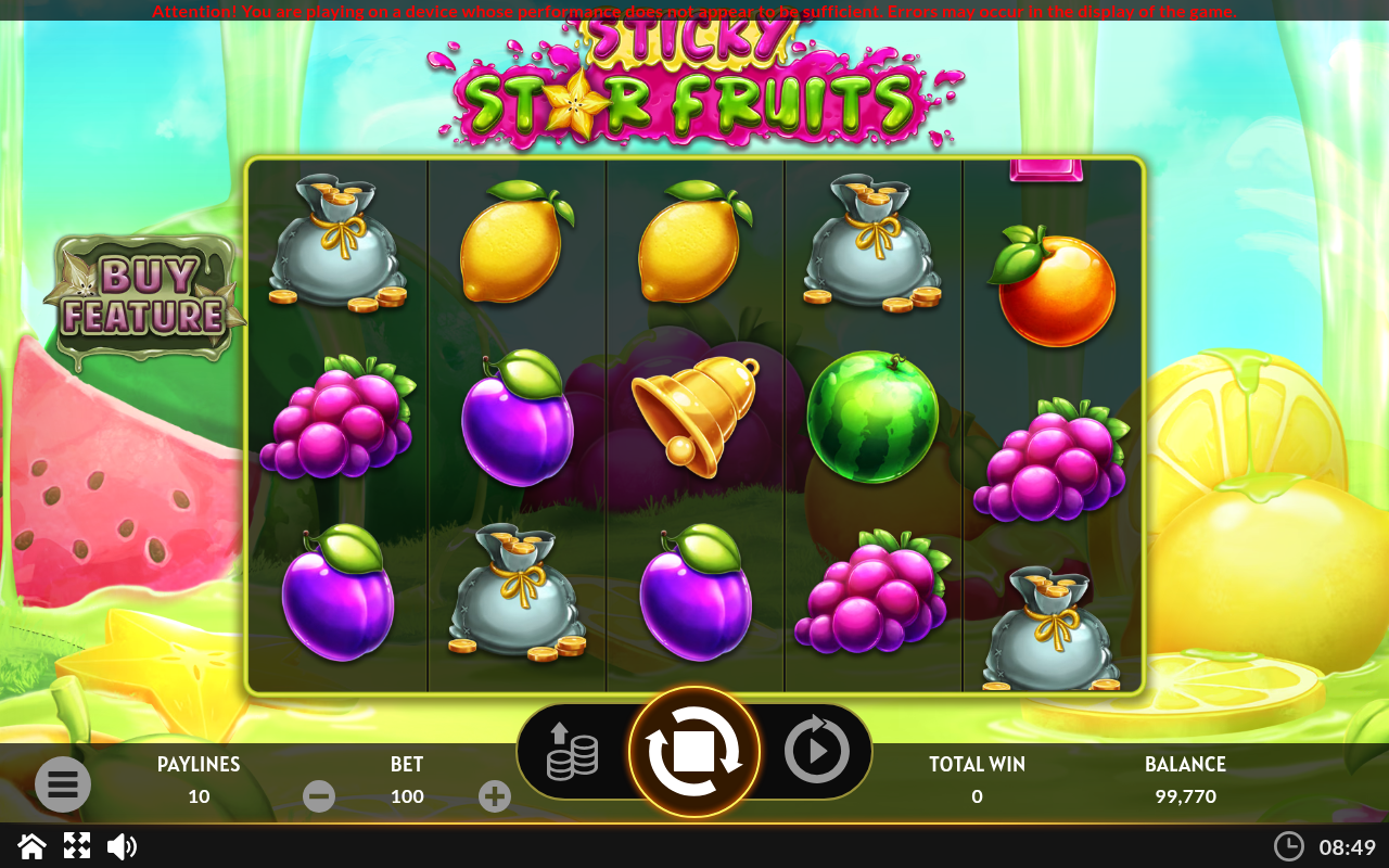 Sticky Star Fruits gameplay