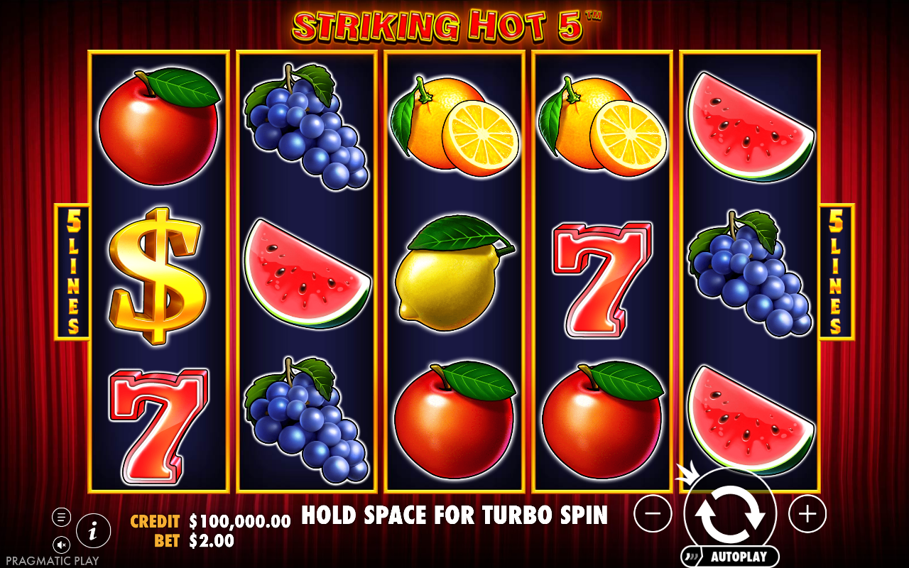 Striking Hot 5 base game