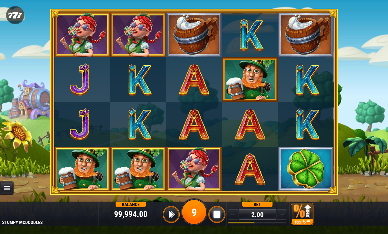 Stumpy McDoodles free spins gameplay