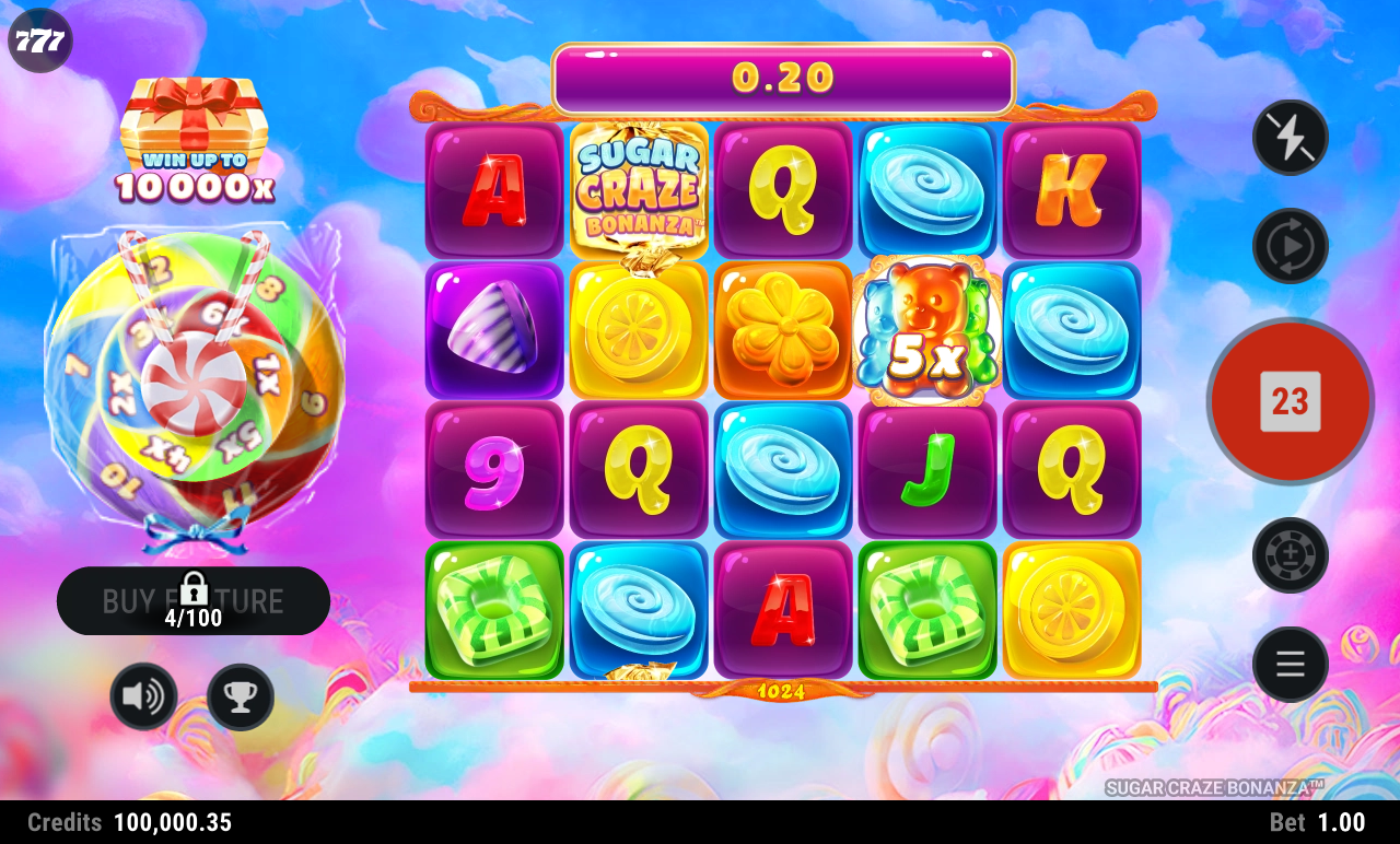 Sugar Craze Bonanza base game