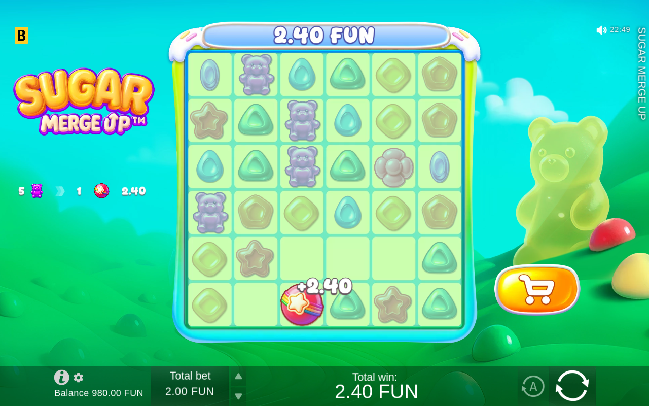 Sugar Merge Up gameplay