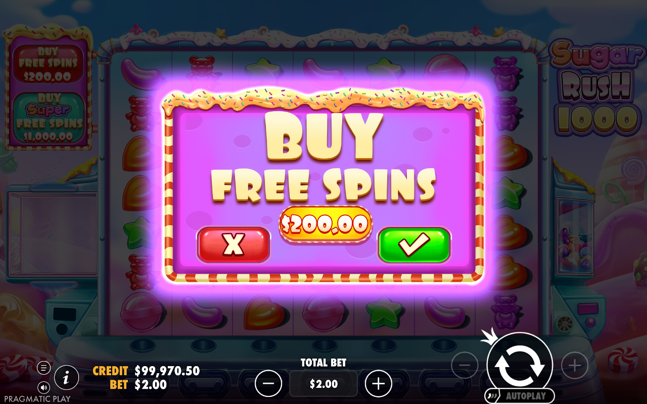 Sugar Rush 1000 bonus buy