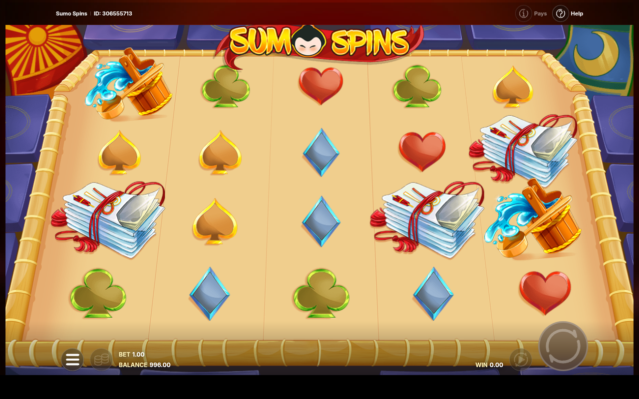 Sumo Spins gameplay