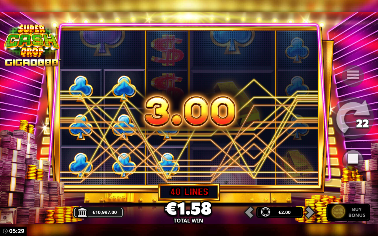 Super Cash Drop GigaBlox base game