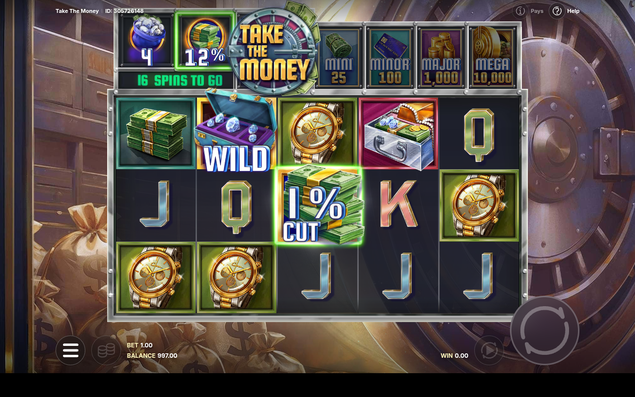 Take the Money gameplay