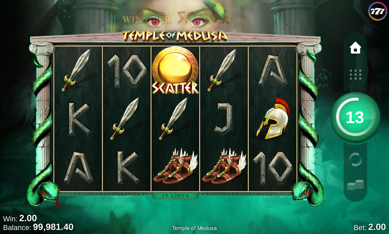 Temple of Medusa gameplay