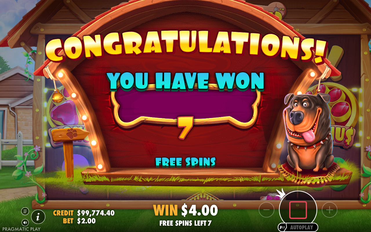 The Dog House Multihold bonus round
