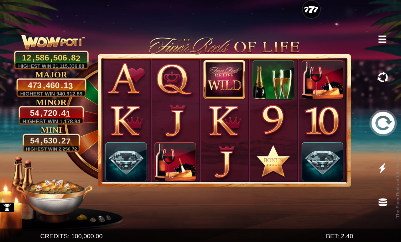 The Finer Reels of Life WOWPOT! base game