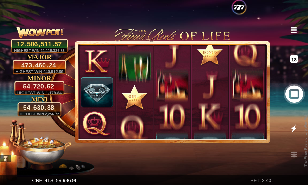 The Finer Reels of Life WOWPOT! gameplay