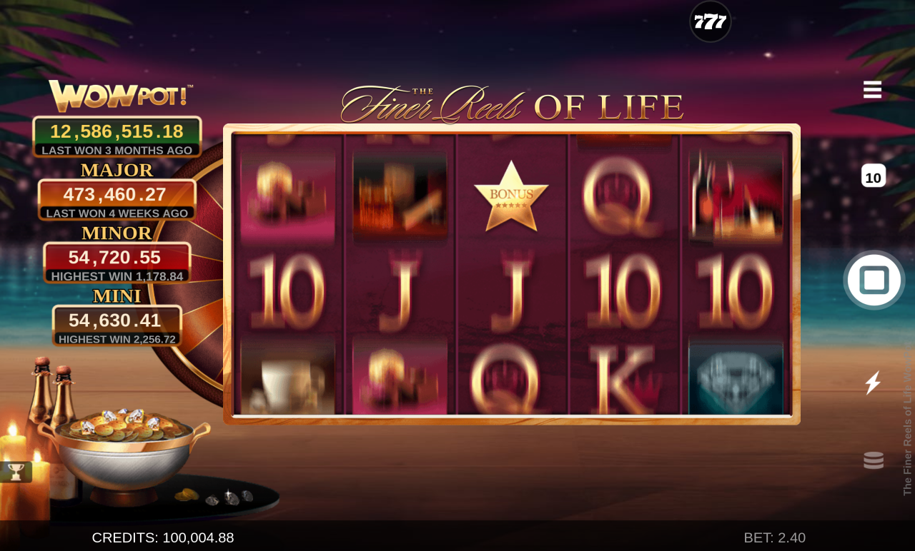 The Finer Reels of Life WOWPOT! gameplay