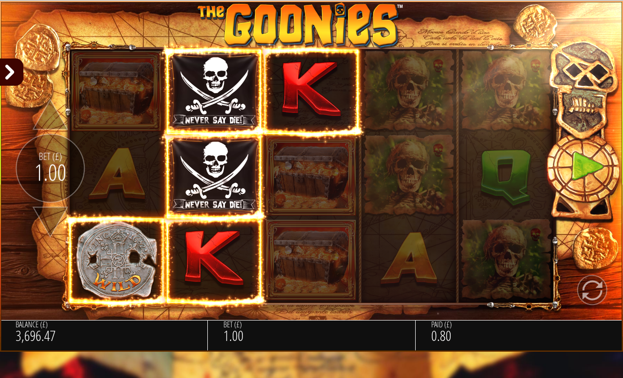 The Goonies Jackpot King gameplay
