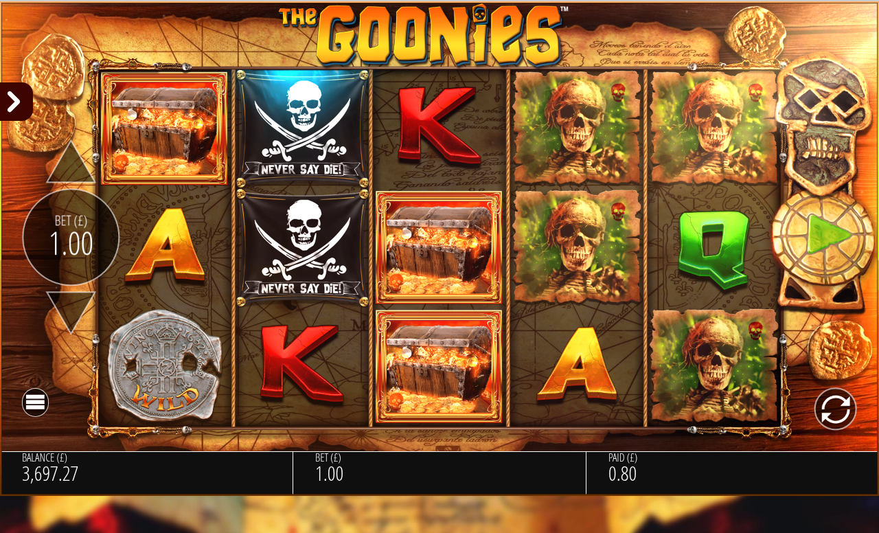 The Goonies Jackpot King gameplay