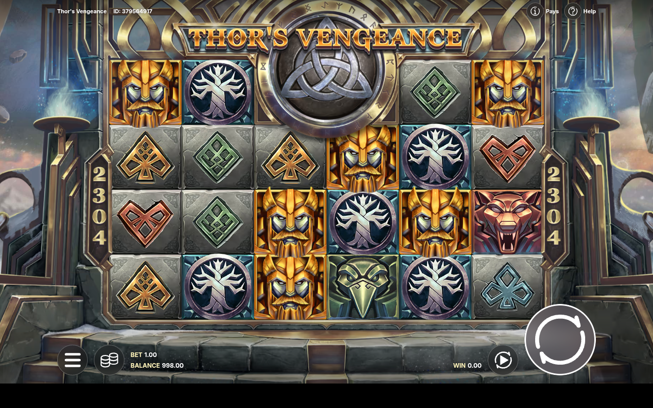 Thor's Vengeance free spins gameplay